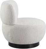 Calais Contemporary Accent Chair - Mid-Century Modern Design with Sturdy Natural Oak Base
