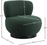 Calais Contemporary Accent Chair - Mid-Century Modern Design with Sturdy Natural Oak Base