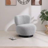 Calais Contemporary Accent Chair - Mid-Century Modern Design with Sturdy Natural Oak Base