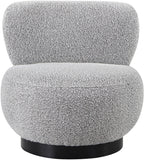 Calais Contemporary Accent Chair - Mid-Century Modern Design with Sturdy Natural Oak Base