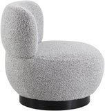 Calais Contemporary Accent Chair - Mid-Century Modern Design with Sturdy Natural Oak Base
