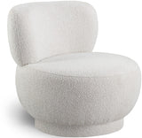 Calais Contemporary Accent Chair - Mid-Century Modern Design with Sturdy Natural Oak Base