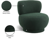 Calais Contemporary Accent Chair - Mid-Century Modern Design with Sturdy Natural Oak Base