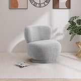 Calais Contemporary Accent Chair - Mid-Century Modern Design with Sturdy Natural Oak Base