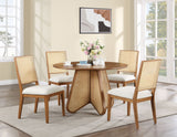 Butterfly - Solid Wood And Natural Cane Table
