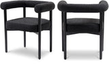 Hyatt Elegant Mid-Century Dining Chair with Solid Wood Frame for a Chic Dining Room Upgrade