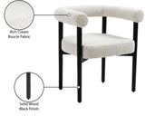 Hyatt Elegant Mid-Century Dining Chair with Solid Wood Frame for a Chic Dining Room Upgrade