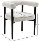 Hyatt Elegant Mid-Century Dining Chair with Solid Wood Frame for a Chic Dining Room Upgrade