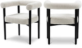 Hyatt Elegant Mid-Century Dining Chair with Solid Wood Frame for a Chic Dining Room Upgrade