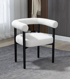 Hyatt Elegant Mid-Century Dining Chair with Solid Wood Frame for a Chic Dining Room Upgrade