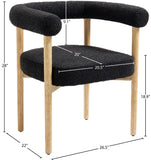 Hyatt Elegant Mid-Century Dining Chair with Solid Wood Frame for a Chic Dining Room Upgrade