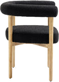 Hyatt Elegant Mid-Century Dining Chair with Solid Wood Frame for a Chic Dining Room Upgrade