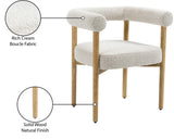 Hyatt Elegant Mid-Century Dining Chair with Solid Wood Frame for a Chic Dining Room Upgrade