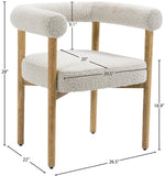 Hyatt Elegant Mid-Century Dining Chair with Solid Wood Frame for a Chic Dining Room Upgrade