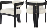Carlyle Contemporary Dining Chair - Elegant Faux Leather Upholstery with Solid Wood Frame Design