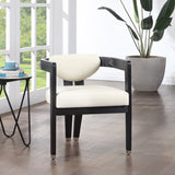 Carlyle Contemporary Dining Chair - Elegant Faux Leather Upholstery with Solid Wood Frame Design
