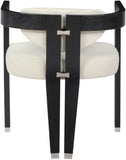 Carlyle Contemporary Dining Chair - Elegant Faux Leather Upholstery with Solid Wood Frame Design