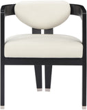 Carlyle Contemporary Dining Chair - Elegant Faux Leather Upholstery with Solid Wood Frame Design