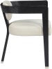 Carlyle Contemporary Dining Chair - Elegant Faux Leather Upholstery with Solid Wood Frame Design