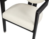 Carlyle Contemporary Dining Chair - Elegant Faux Leather Upholstery with Solid Wood Frame Design