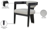 Carlyle Contemporary Dining Chair - Elegant Faux Leather Upholstery with Solid Wood Frame Design