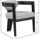 Carlyle Contemporary Dining Chair - Elegant Faux Leather Upholstery with Solid Wood Frame Design