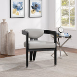 Carlyle Contemporary Dining Chair - Elegant Faux Leather Upholstery with Solid Wood Frame Design