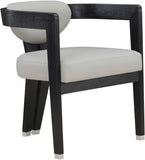 Carlyle Contemporary Dining Chair - Elegant Faux Leather Upholstery with Solid Wood Frame Design