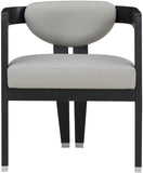 Carlyle Contemporary Dining Chair - Elegant Faux Leather Upholstery with Solid Wood Frame Design