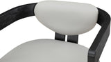 Carlyle Contemporary Dining Chair - Elegant Faux Leather Upholstery with Solid Wood Frame Design