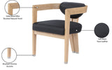 Carlyle Contemporary Dining Chair - Elegant Faux Leather Upholstery with Solid Wood Frame Design