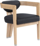 Carlyle Contemporary Dining Chair - Elegant Faux Leather Upholstery with Solid Wood Frame Design