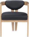 Carlyle Contemporary Dining Chair - Elegant Faux Leather Upholstery with Solid Wood Frame Design