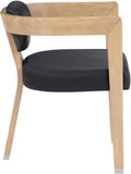 Carlyle Contemporary Dining Chair - Elegant Faux Leather Upholstery with Solid Wood Frame Design