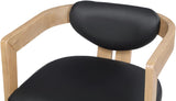 Carlyle Contemporary Dining Chair - Elegant Faux Leather Upholstery with Solid Wood Frame Design