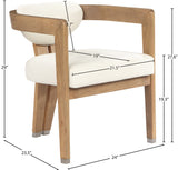 Carlyle Contemporary Dining Chair - Elegant Faux Leather Upholstery with Solid Wood Frame Design