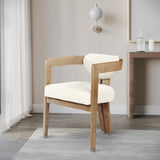 Carlyle Contemporary Dining Chair - Elegant Faux Leather Upholstery with Solid Wood Frame Design