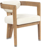 Carlyle Contemporary Dining Chair - Elegant Faux Leather Upholstery with Solid Wood Frame Design
