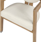 Carlyle Contemporary Dining Chair - Elegant Faux Leather Upholstery with Solid Wood Frame Design