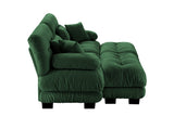 CLOUDIES 94" Loveseat with 2 Ottomans