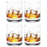 Fish Old Fashion Drinking Glasses, Fish Glasses For White and Red Wine, Water or Whiskey, by The Wine Savant, Each Glass Is Individually Sand Etched - Fish Wine Glasses