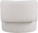 Como Contemporary Accent Chair with Curved Back Design for Stylish Home Decor and Comfort
