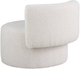 Como Contemporary Accent Chair with Curved Back Design for Stylish Home Decor and Comfort