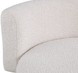 Como Contemporary Accent Chair with Curved Back Design for Stylish Home Decor and Comfort