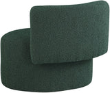 Como Contemporary Accent Chair with Curved Back Design for Stylish Home Decor and Comfort