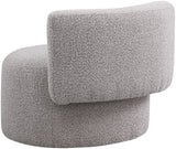 Como Contemporary Accent Chair with Curved Back Design for Stylish Home Decor and Comfort