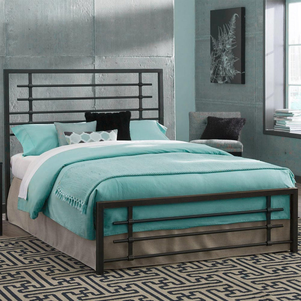 Modern Industrial Bed Frame Colton