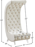 Crescent Modern Accent Chair with Soft Velvet Upholstery and Chic Acrylic Legs for Stylish Spaces