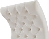Crescent Modern Accent Chair with Soft Velvet Upholstery and Chic Acrylic Legs for Stylish Spaces