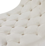 Crescent Modern Accent Chair with Soft Velvet Upholstery and Chic Acrylic Legs for Stylish Spaces